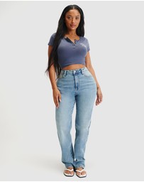 Cotton On - Curvy Stretch Straight Jeans