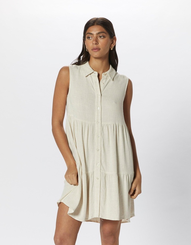 ONLY - Siesta Linen Shirt Dress