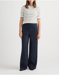 David Lawrence - Imogen Linen Wide Leg Pants