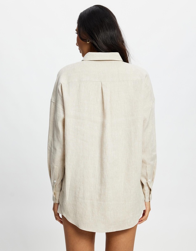 White By FTL - Nami Linen Shirt