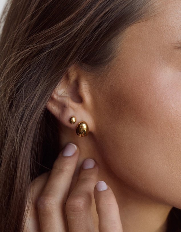 CENDRE - Bean Earrings