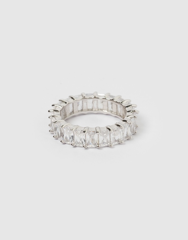 Izoa - Jordy Ring Clear Silver