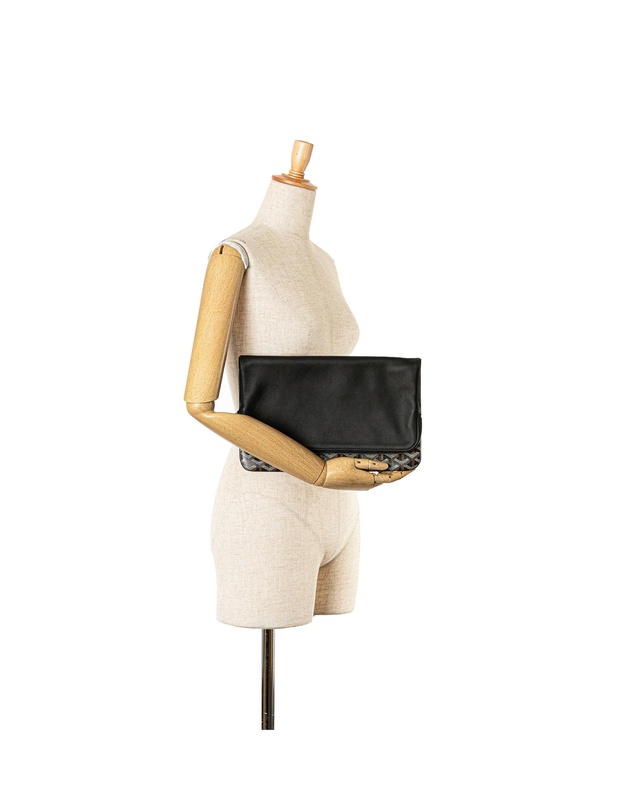 Pre-Loved by Azura Reborn - Pre-Loved Goyardine Canvas Leather Clutch