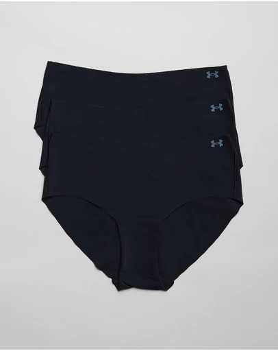 Under Armour - UA Pure Stretch 3-Pack No Show Hipster Briefs