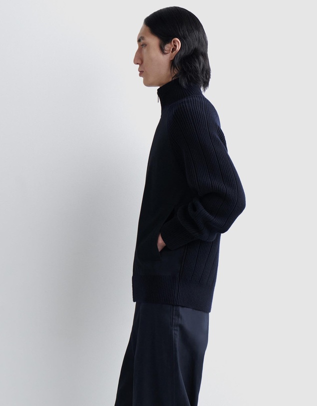 COS - Cotton-Panelled Merino Track Jacket