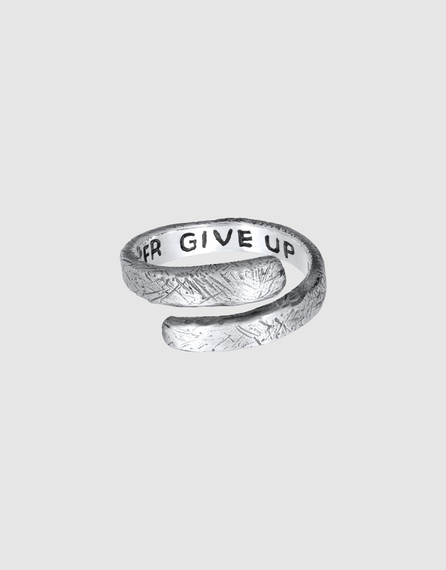 Haze & Glory - ICONIC EXCLUSIVE - Ring Men - Never Give Up - 925 Sterling Silver