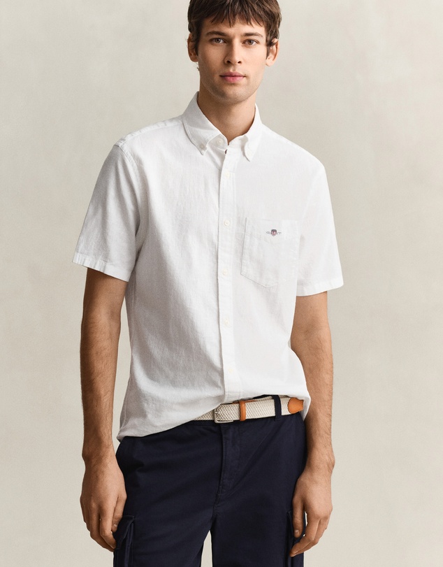 Gant - Cotton Linen Short Sleeve Shirt