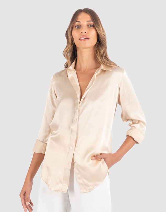 CAMIXA - Satin Silk Shirt