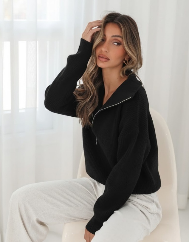 Esther & Co - Merete Knit - Black
