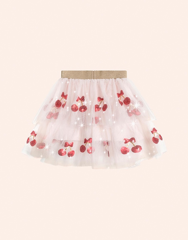 Huxbaby - Sequin Cherry Pie Tulle Skirt - Babies-Teens