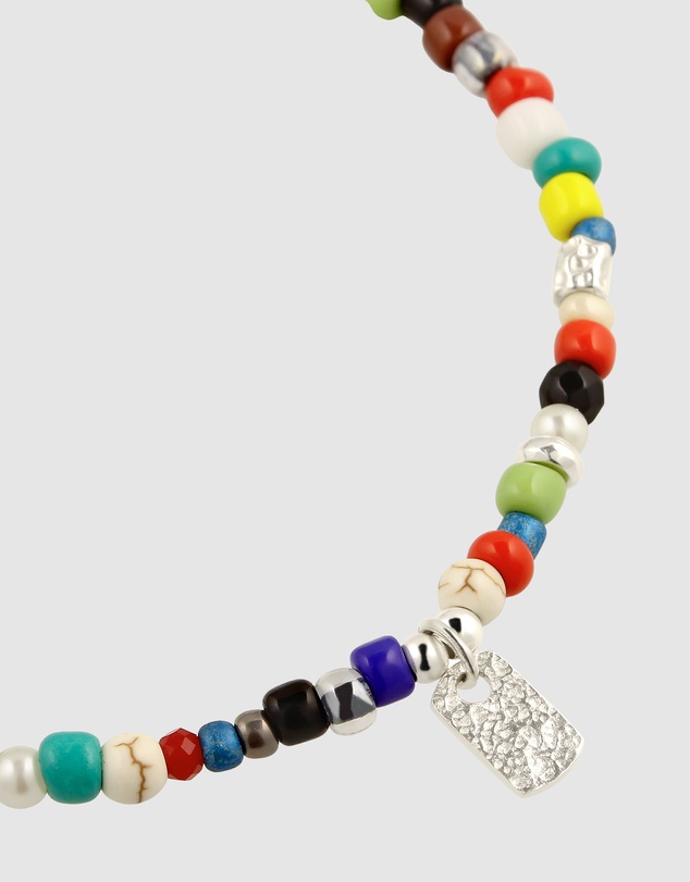Kuzzoi - ICONIC EXCLUSIVE - Mixed Bead Bracelet with Sterling Silver Elements