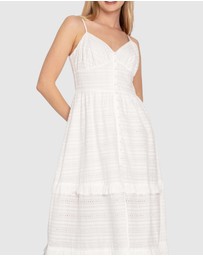 Belle & Bloom - Superstition Tiered Maxi Dress - White