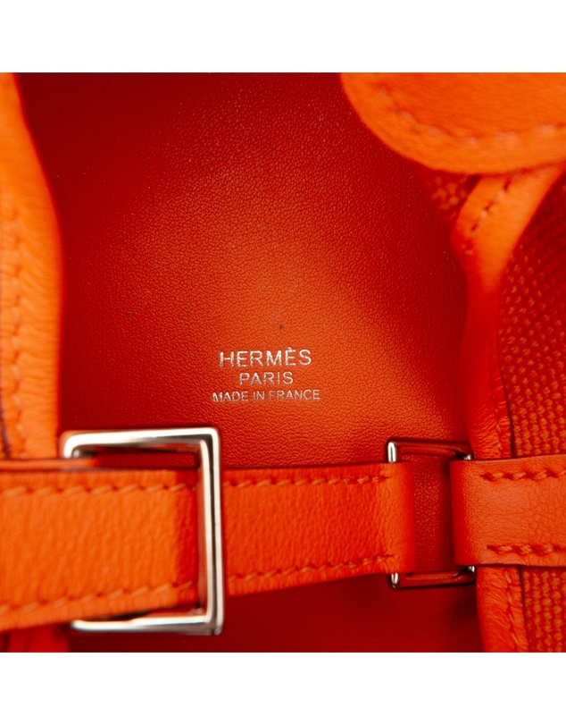 Hermes - Pre-Loved Toile Goeland and Swift Cargo Picotin Lock 18