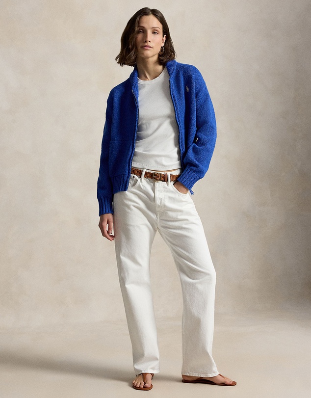 Polo Ralph Lauren - Wave-Logo Cotton Zip Cardigan