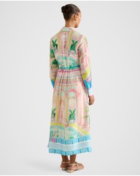 Forever New - Abbey Printed Shirt Midi Dress