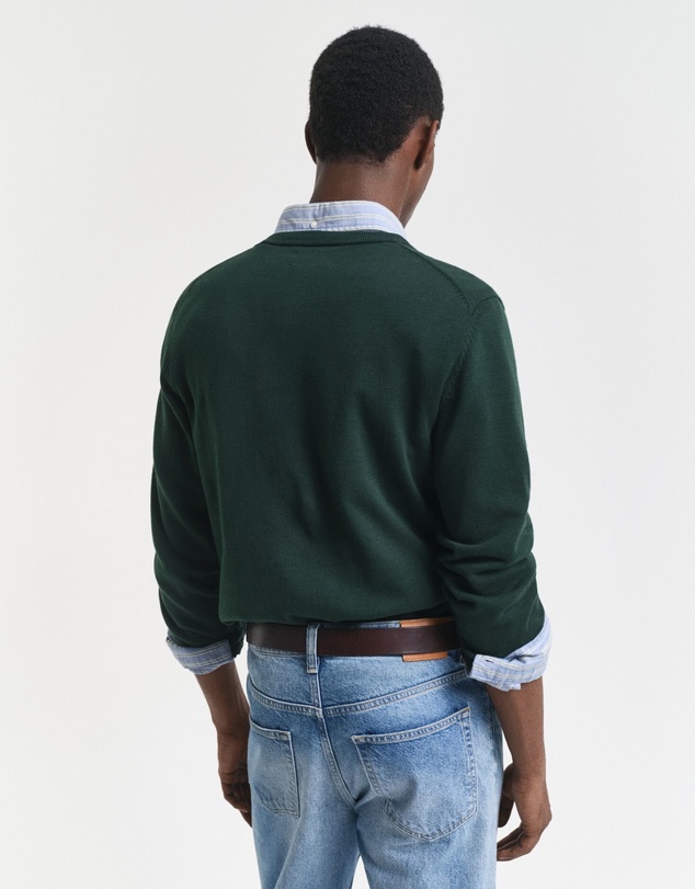 Gant - Classic Cotton V-Neck Sweater