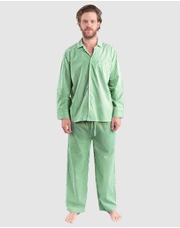Sant And Abel - Men’s Braddock Green Long PJ Set