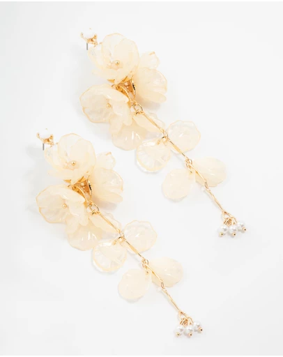 Lovisa - Acrylic Flower Large Drop Earrings