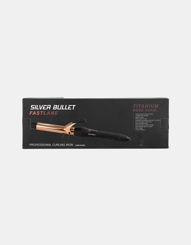 Silver Bullet - Silver Bullet Fastlane Titanium Curling Iron Rose Gold - 25mm