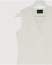 Revibe - Repaired Decjuba Elaine Maxi Vest Dress - AU 6