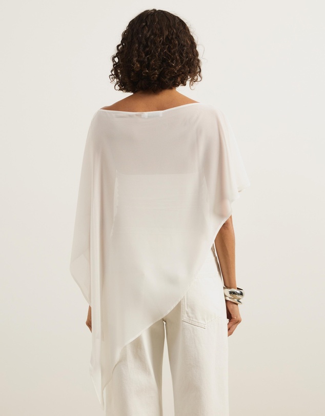 Atmos&Here - Molly Sheer Chiffon Poncho With Cami Top