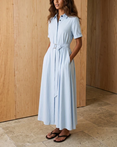 Atmos&Here - Harriet Viscose Shirt Dress