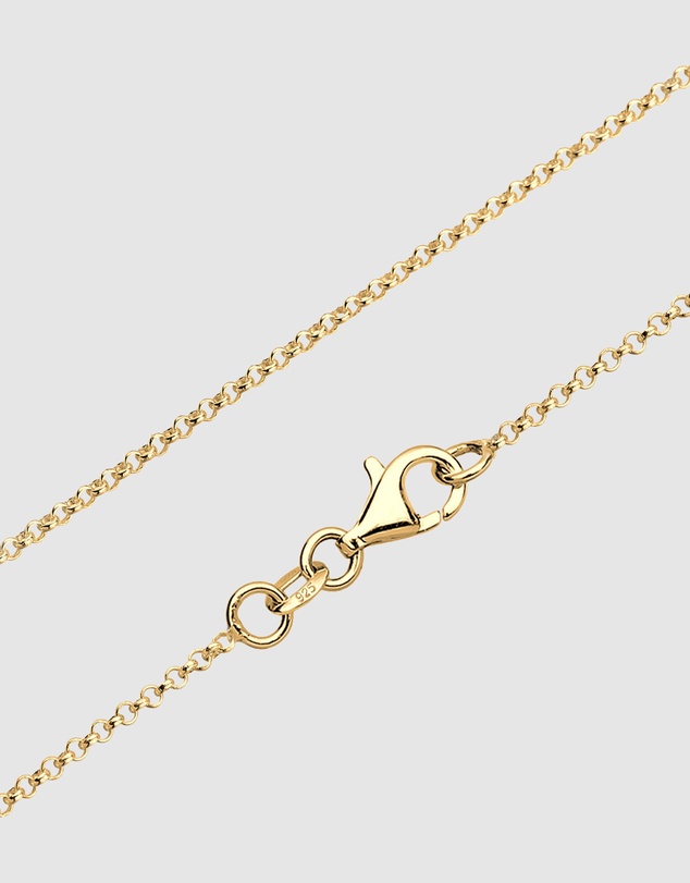 Elli Jewelry - Cross Pendant Necklace in Gold-Plated 925 Silver