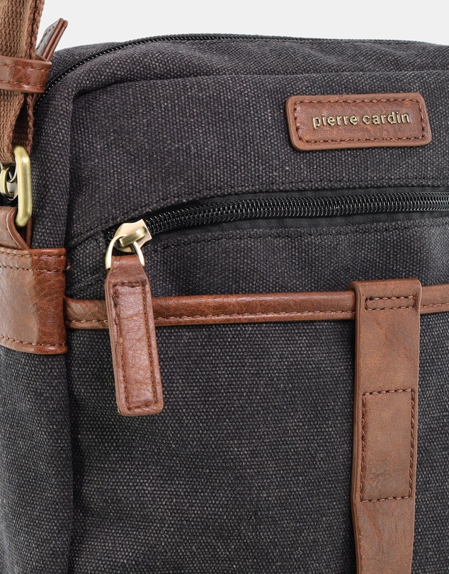 Pierre Cardin - Pierre Cardin Canvas Crossbody Bag