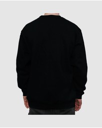 Killer Speed Co. - Killer Speed Co. Men Logo Crew Neck Jumper Raglan Sleeve Black 