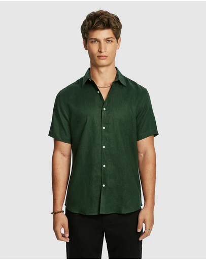 yd. - Lewis Pure Linen Shirt