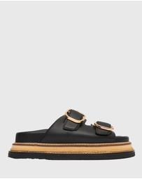 Betts - Harland Leather Flatform Slides