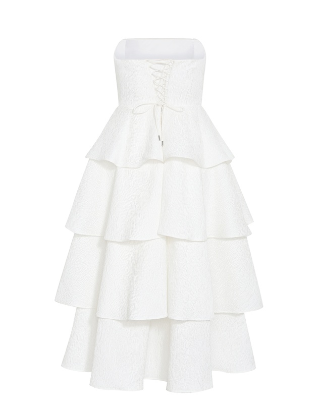 City Chic - Elizabeth Tiered Frill Maxi Dress