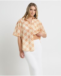 Subtitled - Nahla Oversized Check Shirt