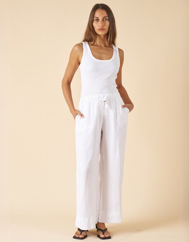 CAMIXA - Palazzo Linen Pants