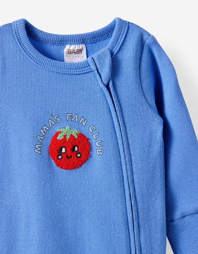 Cotton On Kids - Growie Long Sleeve Zip Romper