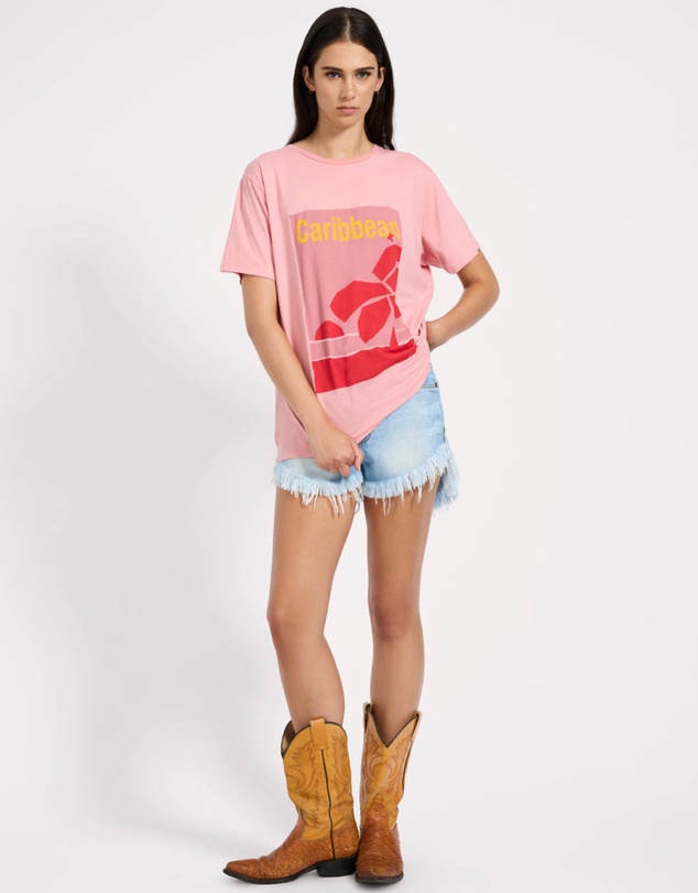 ONE TEASPOON - Caribbean Boyfriend Tee - Pink