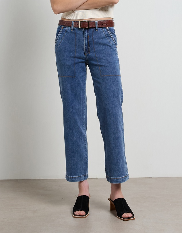 DRICOPER DENIM - Cody Kick Flare Mid Classic Trousers