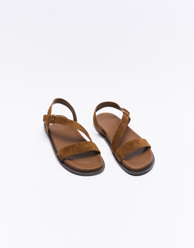 Walnut Melbourne - Henny Leather Sandal