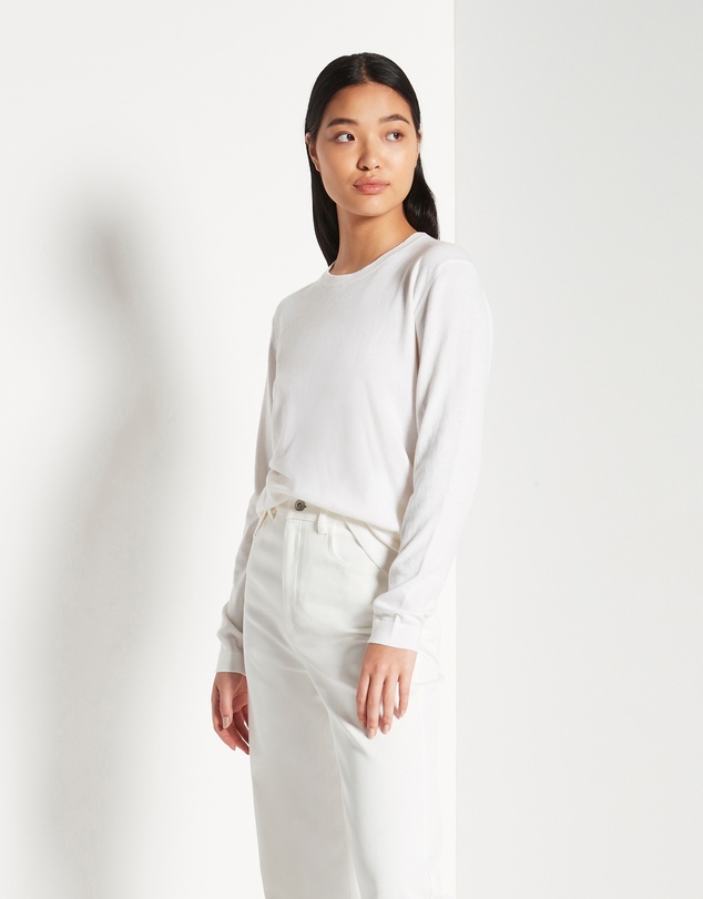 JH Lounge - JHL LS Luxe T (Luxe Cotton Cashmere) Snow