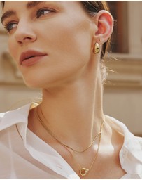 Ania Haie - Gold Bold Dome Hoop Earrings