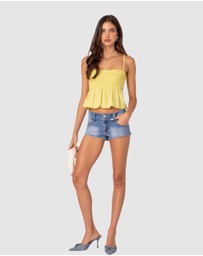 EDIKTED - Millie Scrunch Tank Top