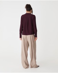 Forcast - Claudia Pleat Neck Blouse