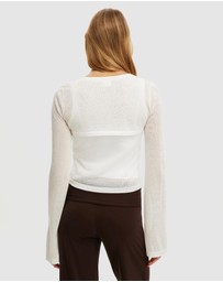 Cotton On - Shrug Sheer Knit Top
