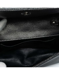 Pre-Loved by Azura Reborn - Pre-Loved CC Metallic Caviar Interlaced Chain Clutch on Strap