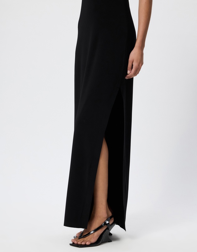 Norma Kamali - Halter Long Dress With Side Slit