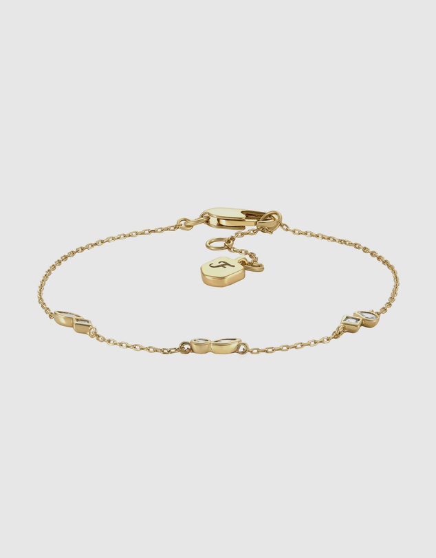 Fossil - Ellis Toi Et Moi Gold-Tone Bracelet