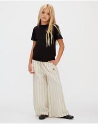 Calvin Klein Jeans - Girls Relaxed Striped Poplin Pants
