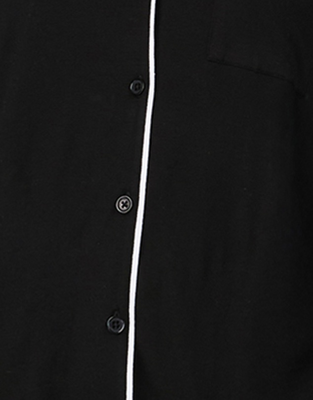 DKNY - Viscose Jersey Long Sleeve Button-Up Long Pyjama Set