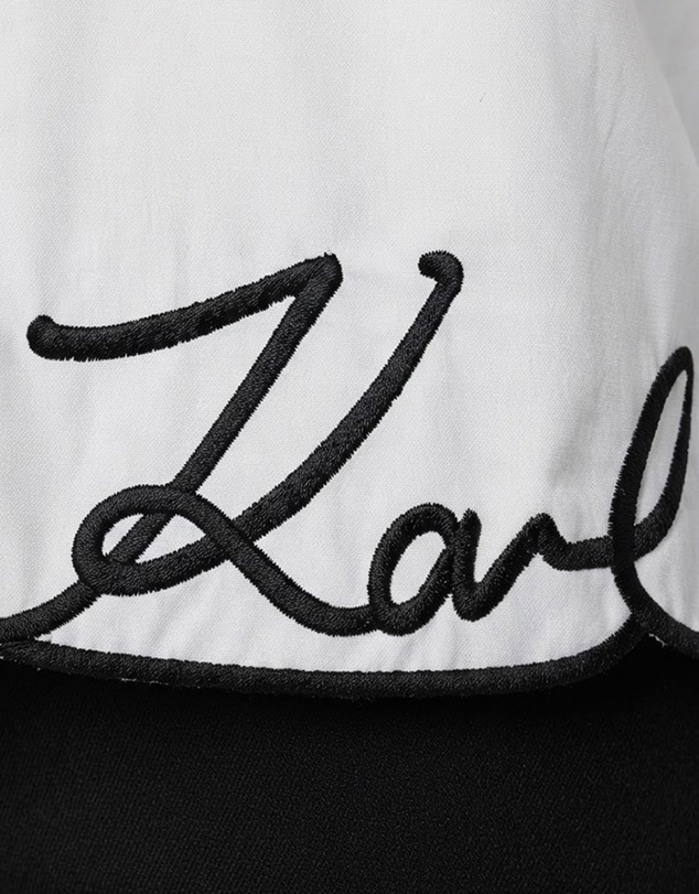 Karl Lagerfeld - Signature Hem Poplin Shirt