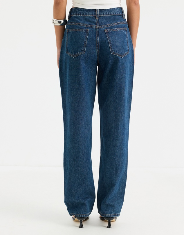 Calli - Romee High Rise Relaxed Straight Jeans